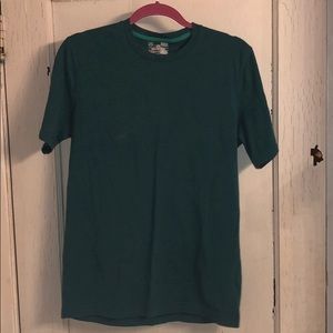 Under armour charged cotton teal t shirt